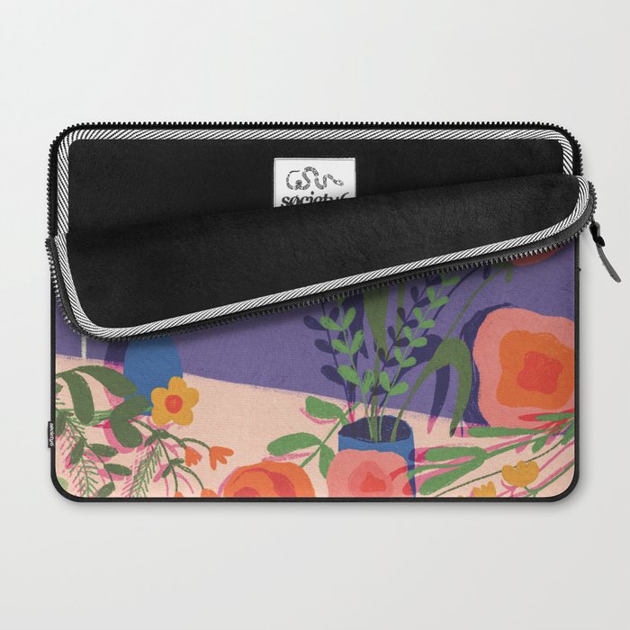 Flowers in violet room Laptop Sleeve Gallery Image 2