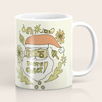 more cheer // retro santa // art by surfy birdy Coffee Mug Gallery Image 1