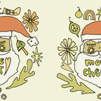 more cheer // retro santa // art by surfy birdy Coffee Mug Gallery Image 2