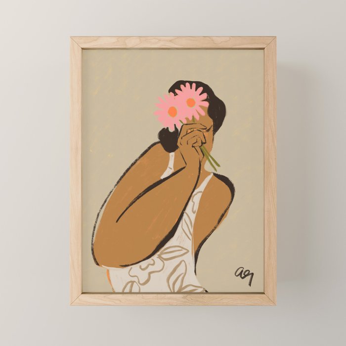 Flowers Tinted Glasses  Mini Art Print Gallery Image 1