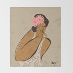 Flowers Tinted Glasses  Throw Blanket Gallery Image 2