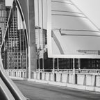 Pittsburgh Pennsylvania Steel City Skyline Bridge Black White Print Wall Tapestry Gallery Image 3