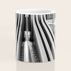 Pittsburgh Pennsylvania Steel City Skyline Bridge Black White Print Coffee Mug Gallery Image 4