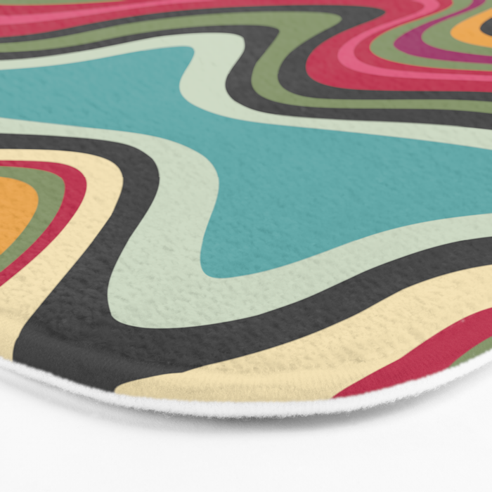 retro wave MANA Bath Mat Gallery Image 3