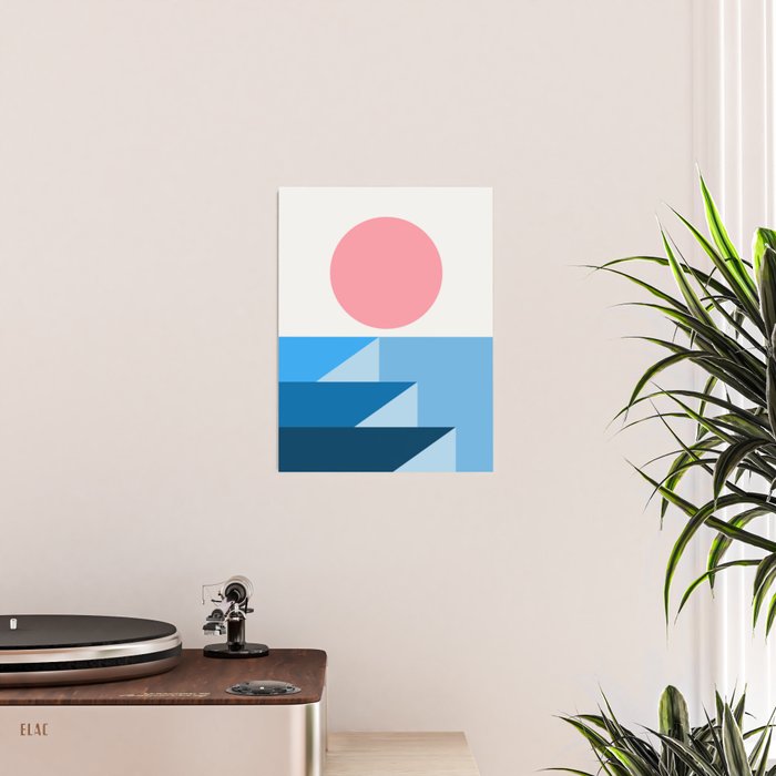 Geometric Landscape 25B Poster Gallery Image 2