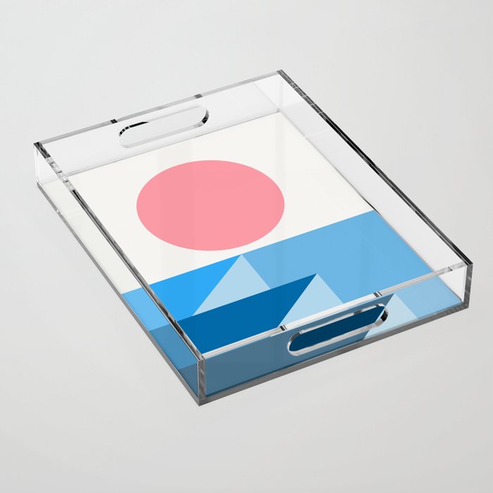 Geometric Landscape 25B Acrylic Tray Gallery Image 1