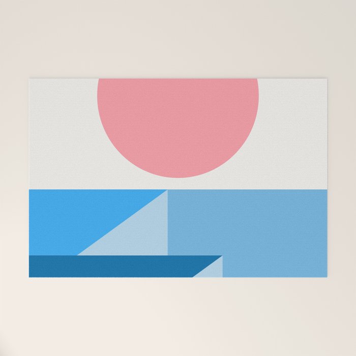 Geometric Landscape 25B Welcome Mat Gallery Image 1