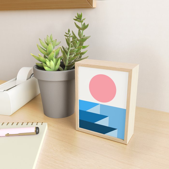 Geometric Landscape 25B Mini Art Print Gallery Image 2