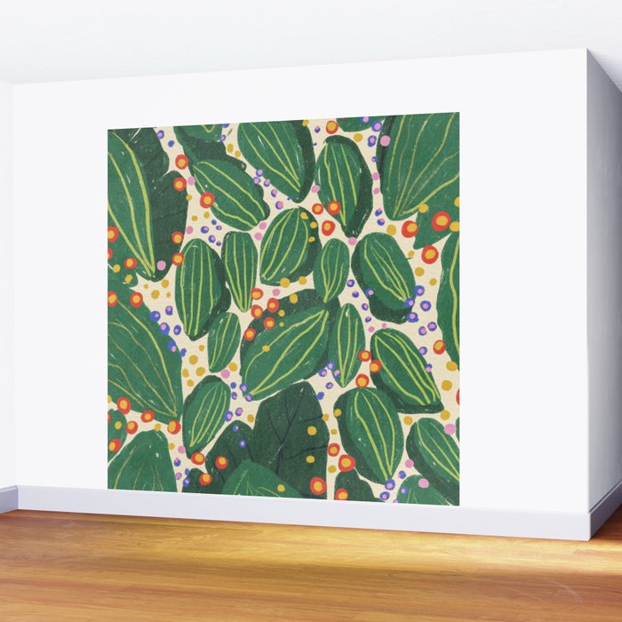 Magical garden leaves Wall Mural Gallery Image 2