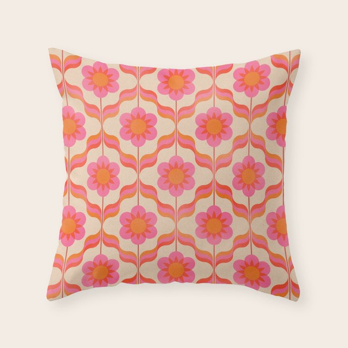 Salvador Dali's garden party Throw Pillow Gallery Image 1