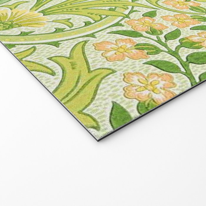 William Morris Woodland Weeds Sap Green Welcome Mat Gallery Image 2