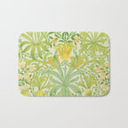 William Morris Woodland Weeds Sap Green Bath Mat Gallery Image 1
