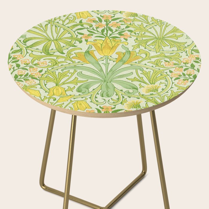 William Morris Woodland Weeds Sap Green Side Table Gallery Image 2