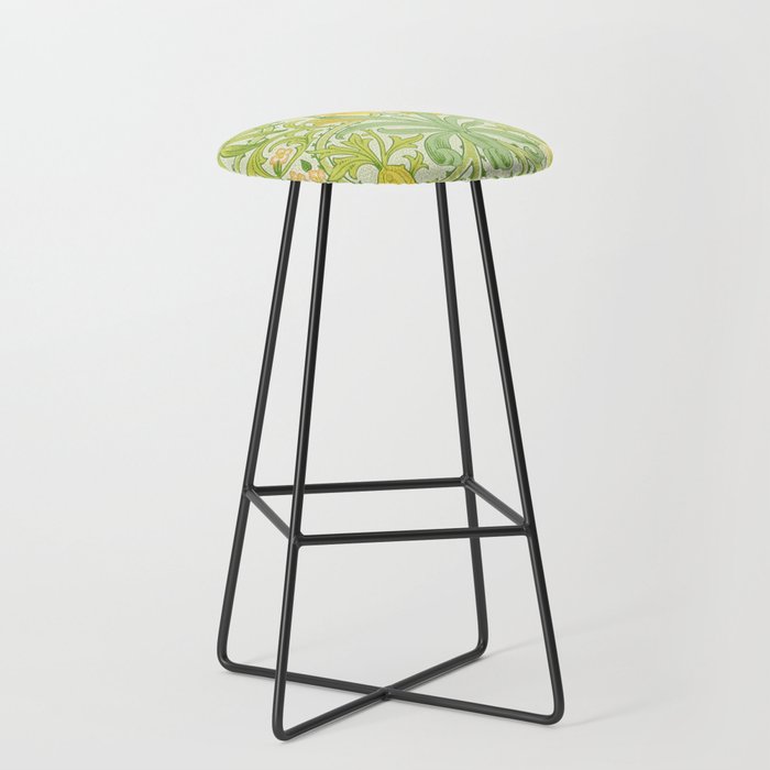 William Morris Woodland Weeds Sap Green Stool Gallery Image 1