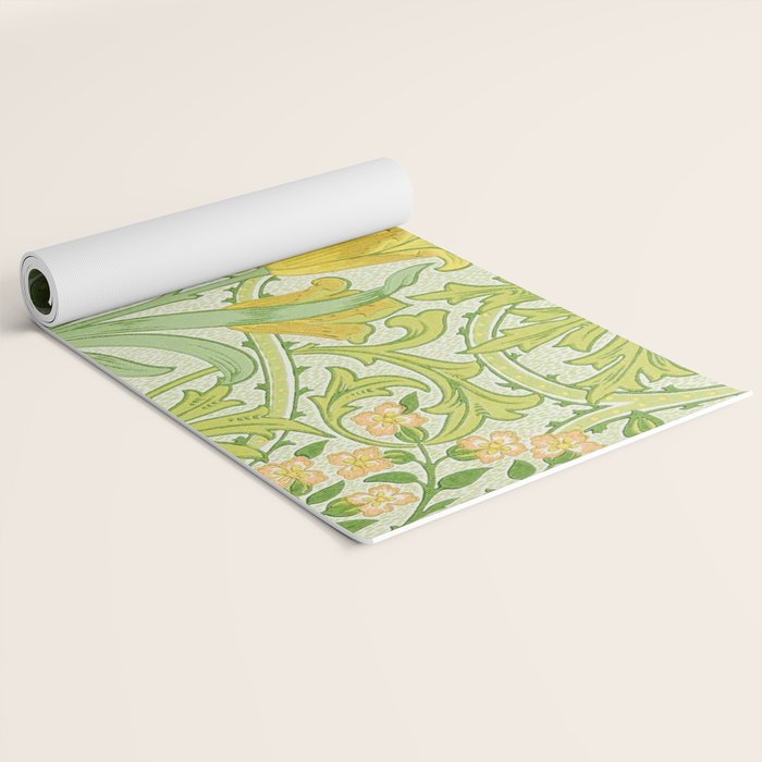 William Morris Woodland Weeds Sap Green Yoga Mat Gallery Image 2