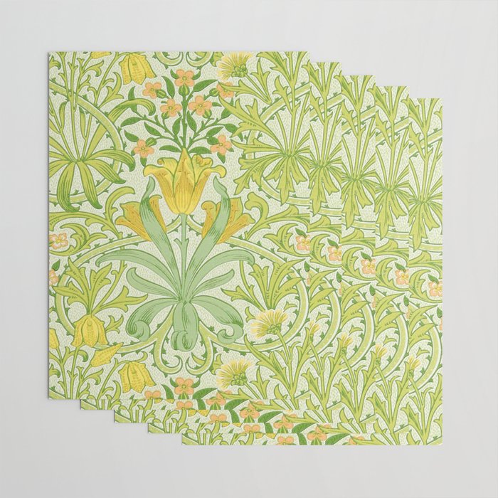 William Morris Woodland Weeds Sap Green Wrapping Paper Gallery Image 3