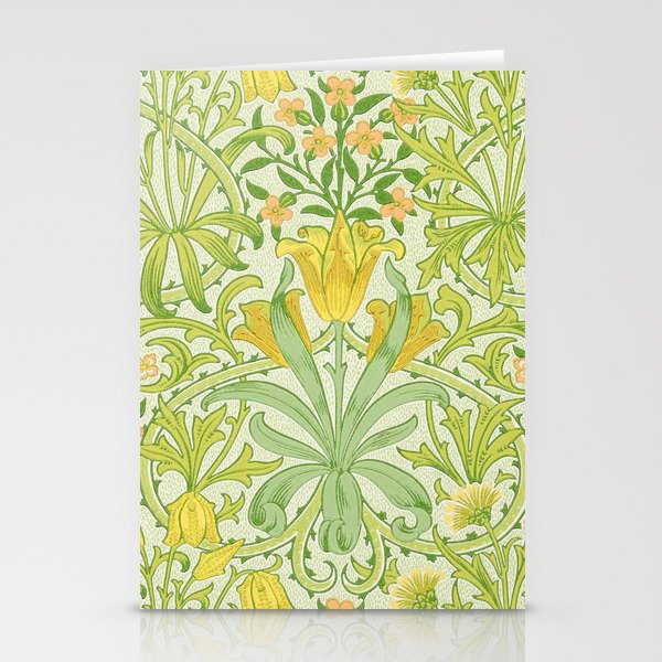 William Morris Woodland Weeds Sap Green Stationery Card Gallery Image 2