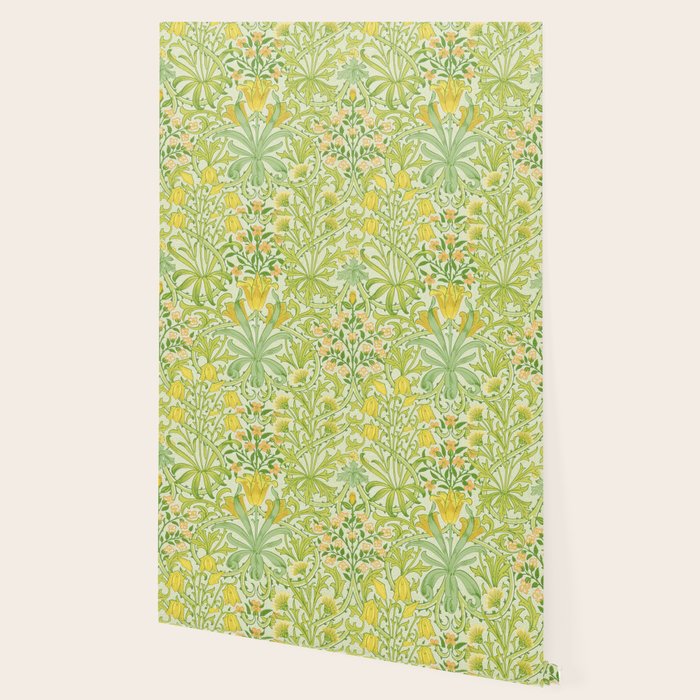 William Morris Woodland Weeds Sap Green Wallpaper Gallery Image 2