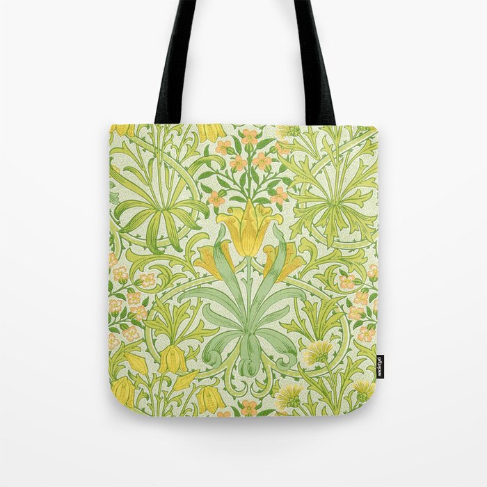 William Morris Woodland Weeds Sap Green Tote Bag Gallery Image 1