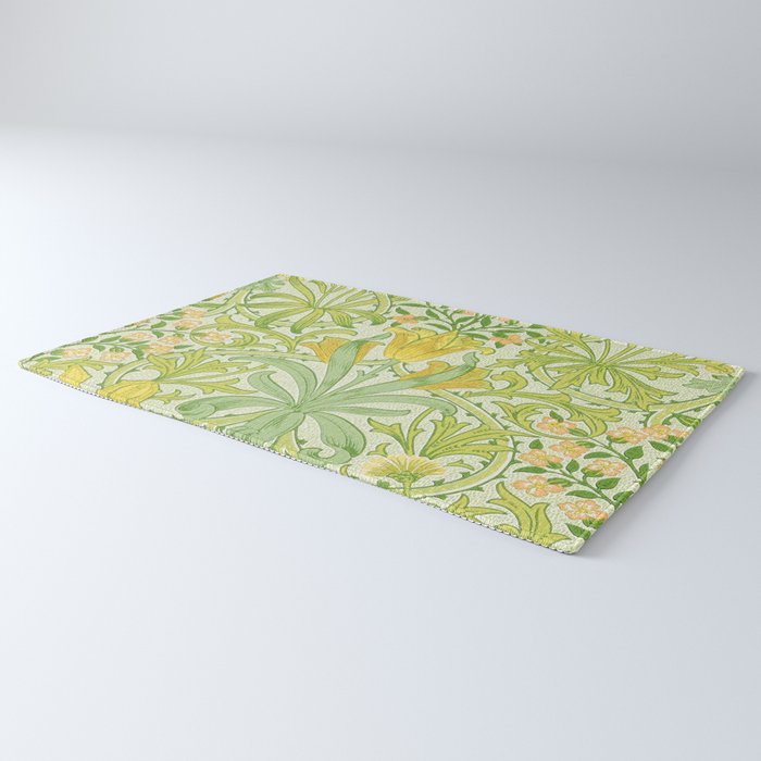 William Morris Woodland Weeds Sap Green Rug Gallery Image 3