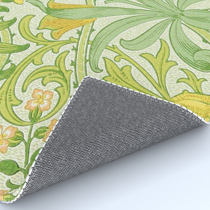William Morris Woodland Weeds Sap Green Rug Gallery Image 4