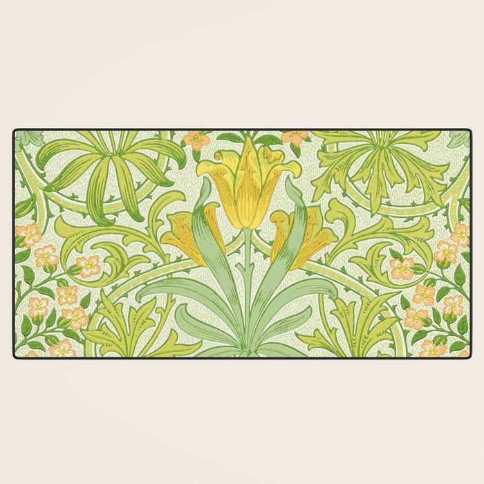 William Morris Woodland Weeds Sap Green Desk Mat Gallery Image 3