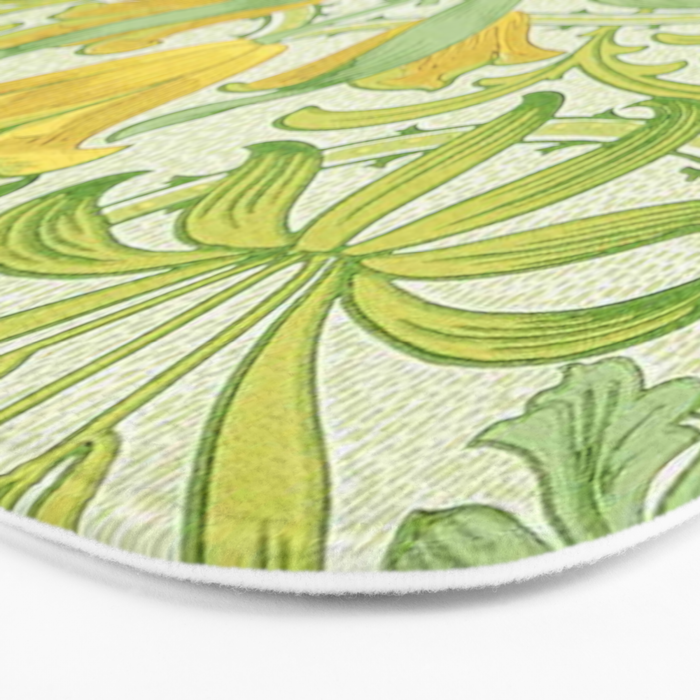 William Morris Woodland Weeds Sap Green Bath Mat Gallery Image 3
