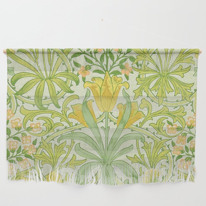 William Morris Woodland Weeds Sap Green Wall Hanging Gallery Image 1