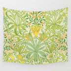 William Morris Woodland Weeds Sap Green Wall Tapestry Gallery Image 4