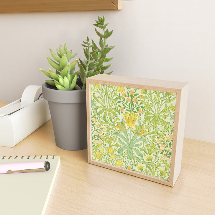 William Morris Woodland Weeds Sap Green Mini Art Print Gallery Image 2
