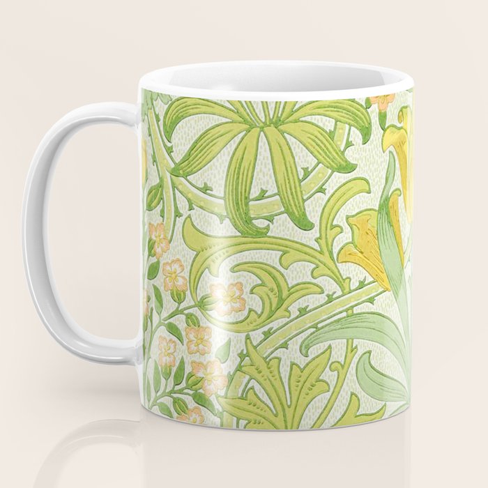 William Morris Woodland Weeds Sap Green Coffee Mug Gallery Image 3