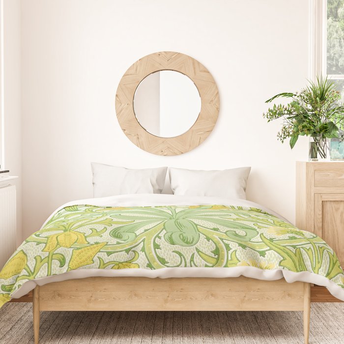 William Morris Woodland Weeds Sap Green Duvet Cover Gallery Image 3