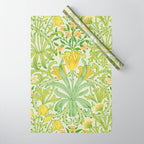 William Morris Woodland Weeds Sap Green Wrapping Paper Gallery Image 1