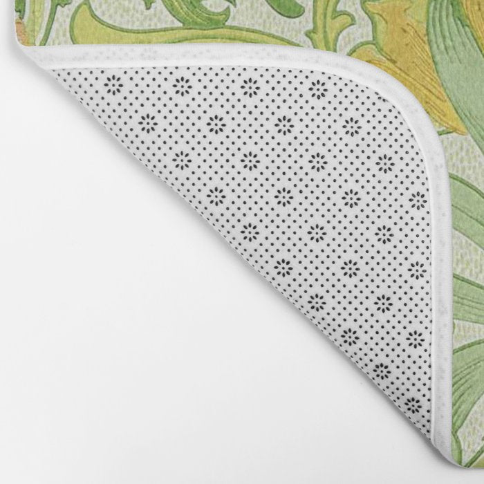 William Morris Woodland Weeds Sap Green Bath Mat Gallery Image 2
