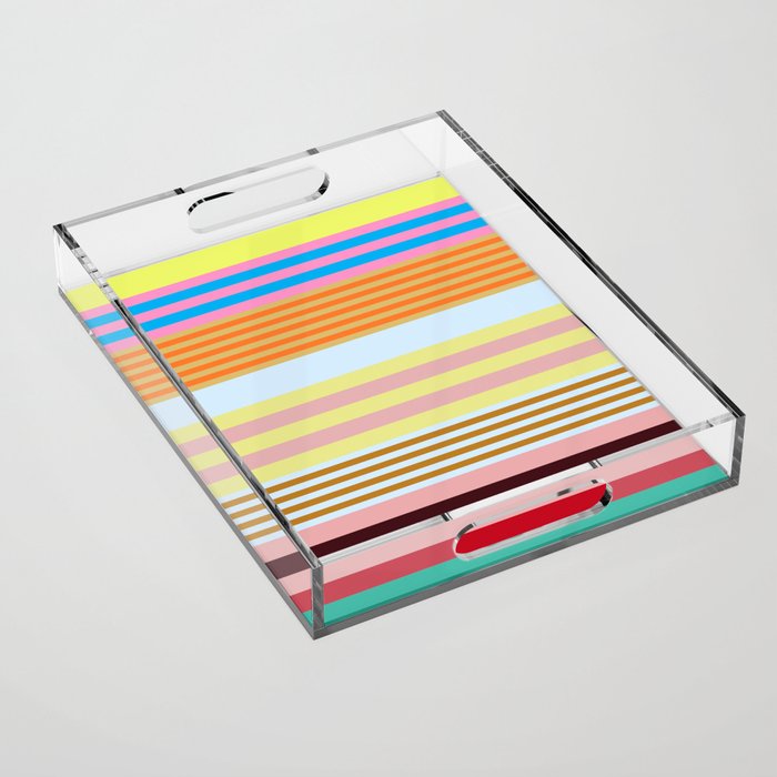 stripe pattern 03 Acrylic Tray Gallery Image 1