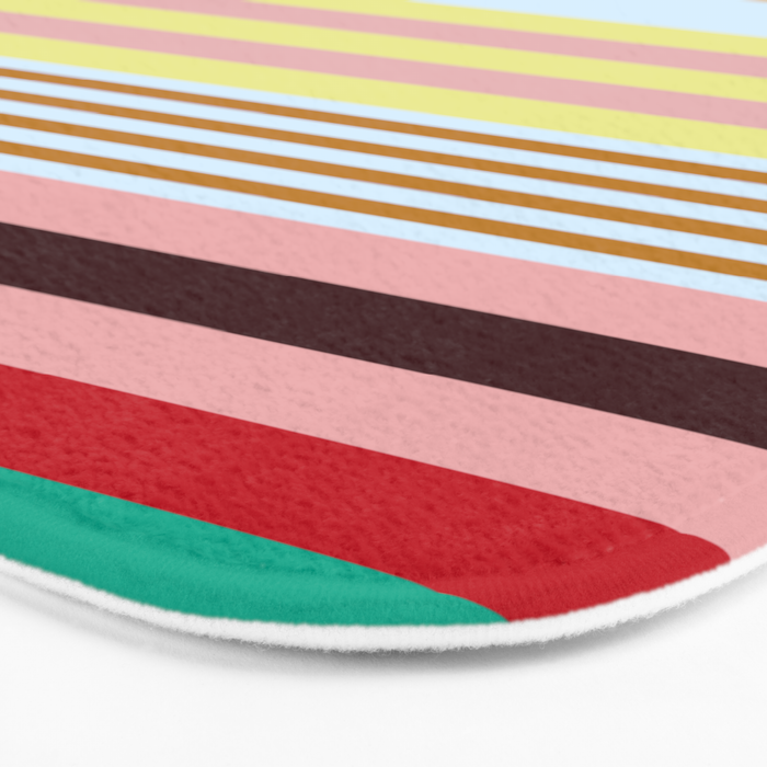 stripe pattern 03 Bath Mat Gallery Image 3