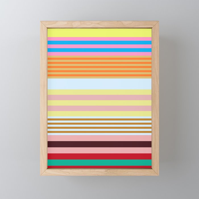 stripe pattern 03 Mini Art Print Gallery Image 1