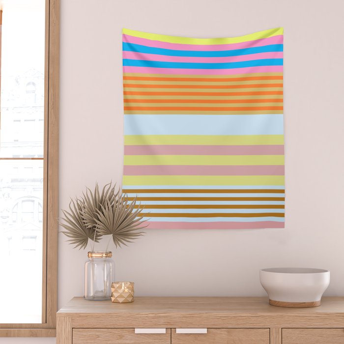 stripe pattern 03 Wall Tapestry Gallery Image 2