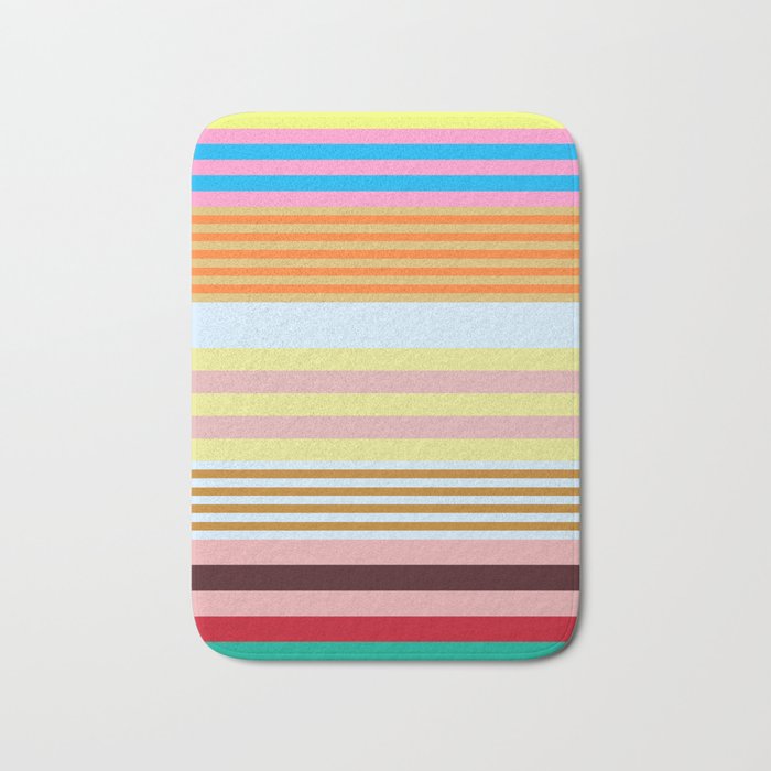 stripe pattern 03 Bath Mat Gallery Image 1