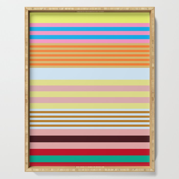 stripe pattern 03 Serving Tray Gallery Image 1