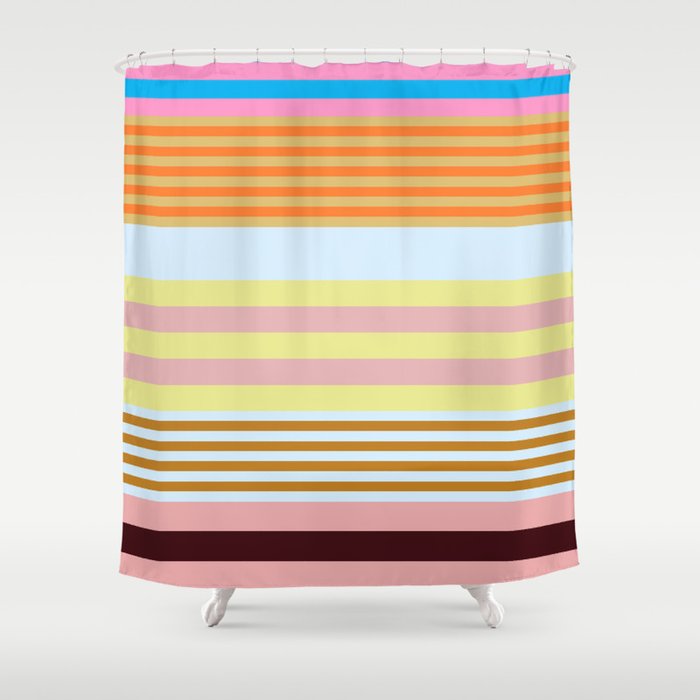 stripe pattern 03 Shower Curtain Gallery Image 1