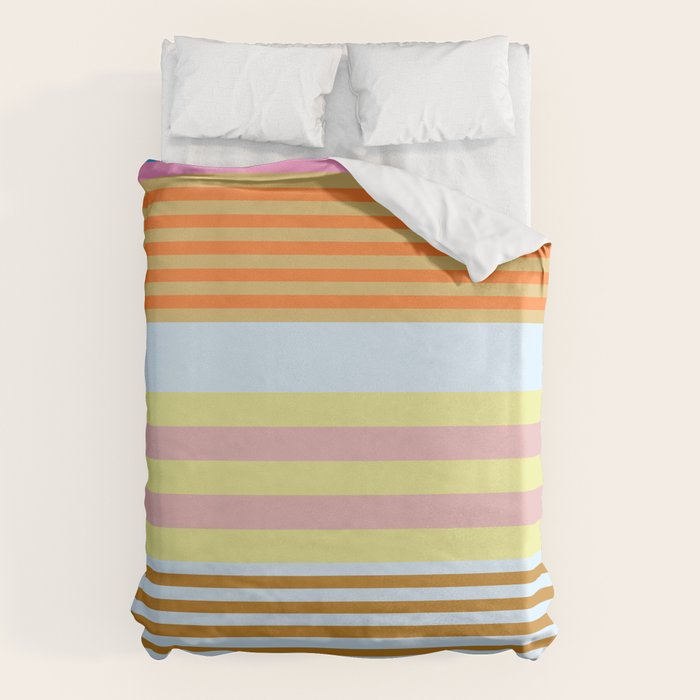 stripe pattern 03 Duvet Cover Gallery Image 1
