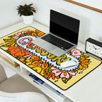 Capricorn Flowers Desk Mat Gallery Image 2