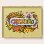 Capricorn Flowers Serving Tray Gallery Image 1