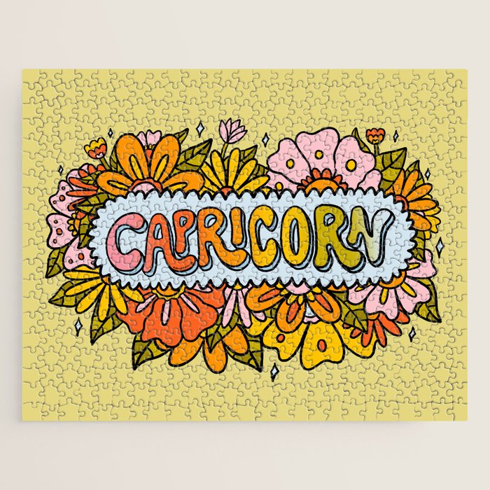 Capricorn Flowers Jigsaw Puzzle Gallery Image 1