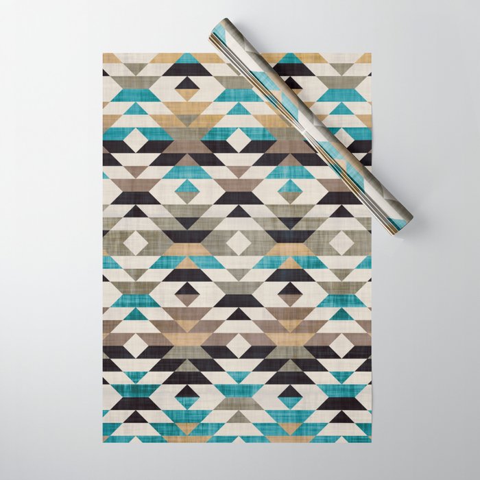 Southwestern Boho Art Prints Wrapping Paper Gallery Image 1