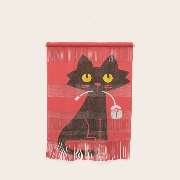 Fitz - Hungry hungry cat (and unfortunate mouse) Wall Hanging Gallery Image 1