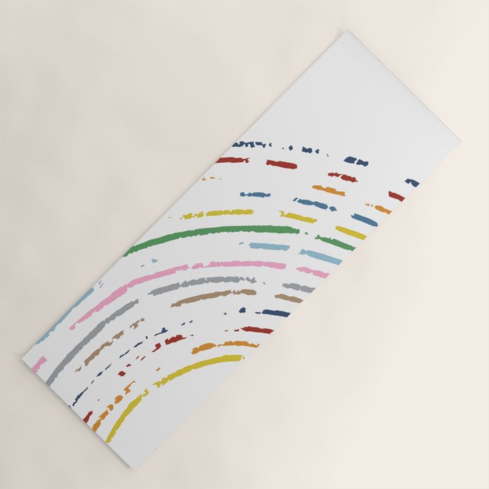 Rainbow Part Disc Yoga Mat Gallery Image 1