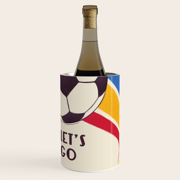 Let's Go - Soccer Illustration Wine Chiller Gallery Image 1
