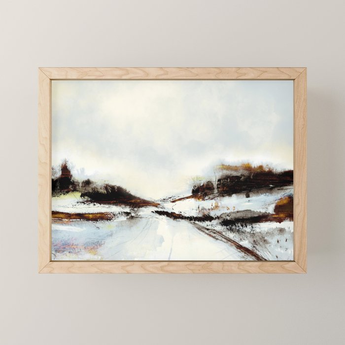 Winter Road Mini Art Print Gallery Image 1